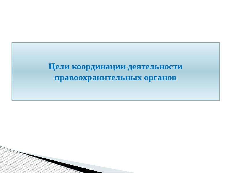 Органы координации. Цели координационной деятельности. Координация целей. Цель координации правоохранительной деятельности. 1)Оценка эффективности деятельности правоохранительных органов..