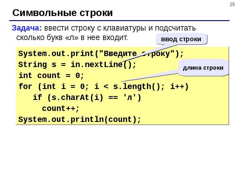 Строки символов презентация