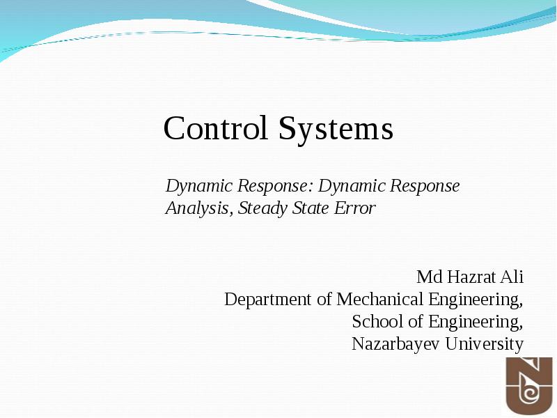 Controls presentation