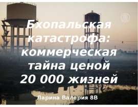 Бхопальская катастрофа: коммерческая тайна ценой 20 000 жизней