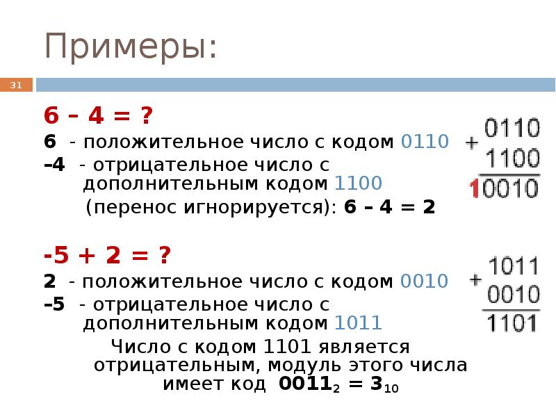 1 2 положительное число