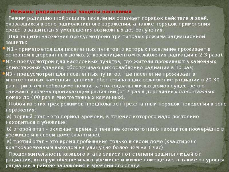 Режим защиты. Типовые режимы защиты населения. Режимы радиационной защиты населения. Типовые режимы радиационной защиты. Введение режимов радиационной защиты организаций.