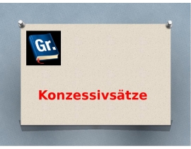 Придаточные уступительные. Konzessivsätze