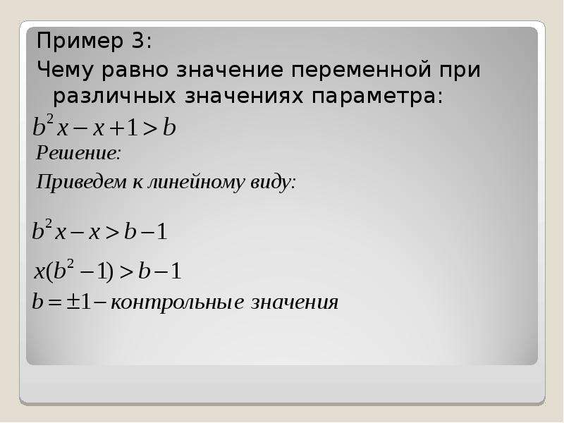 Неравенства с параметром презентация