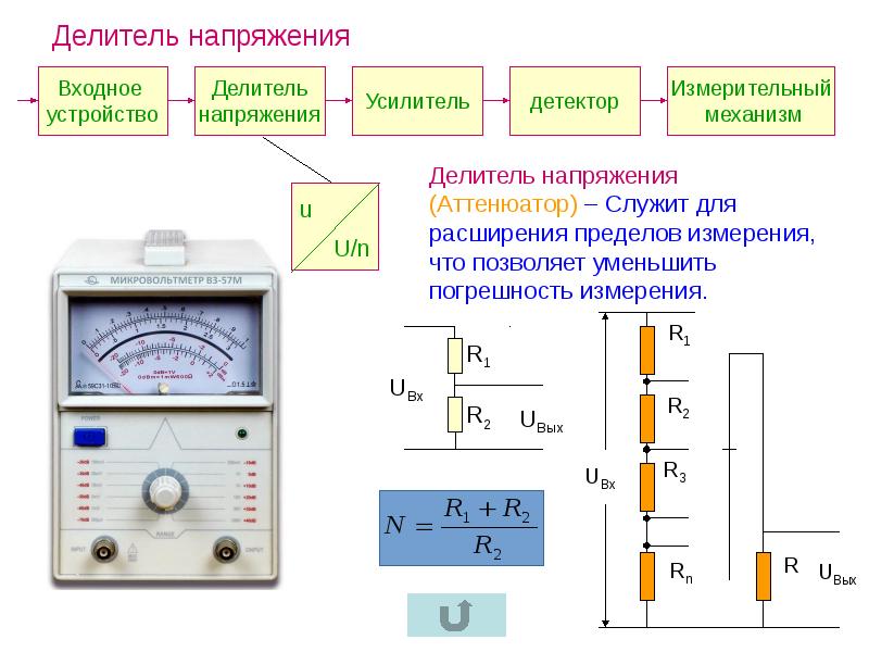 Измерение напряжения. Ток делителя напряжения. Измерение напряжения на делителе напряжения. Измерение напряжения переменного тока схема делитель. Делитель напряжения дн-525.