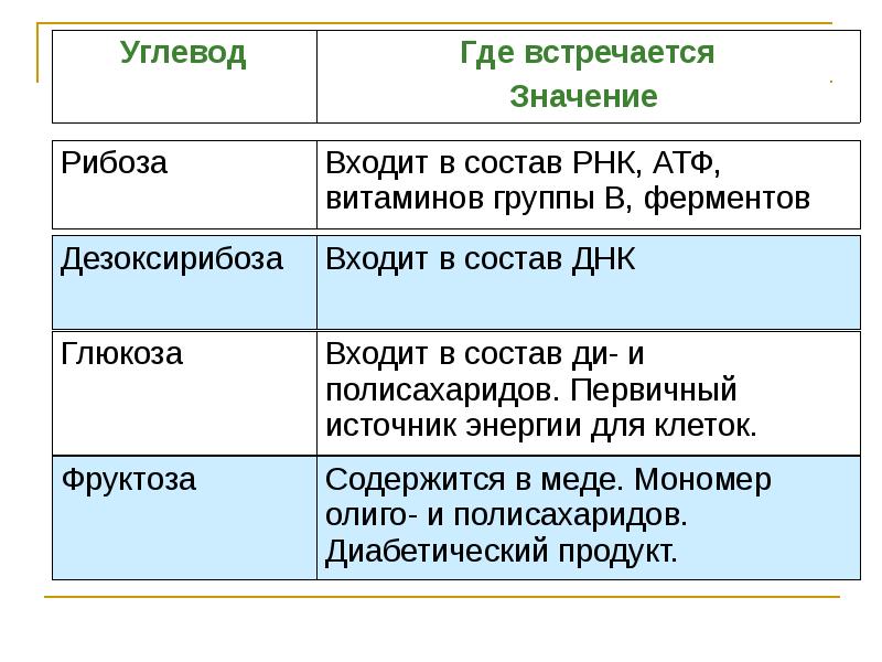 Углеводы строение и функции