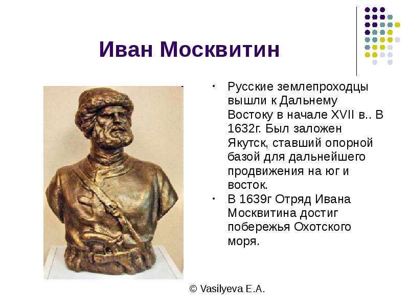 Иван москвитин презентация