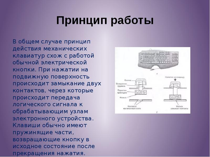 Виды клавиатур презентация