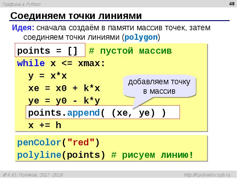 Графика в питон презентация