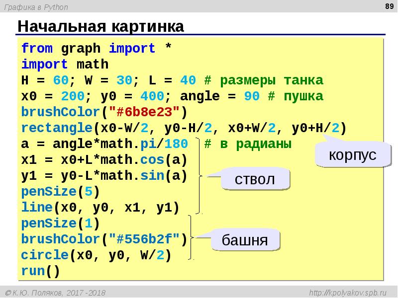 Графика в python презентация