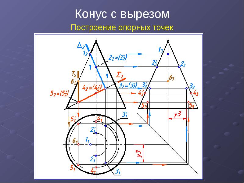 Укажите на каком рисунке линия пересечения поверхностей содержит прямые линии