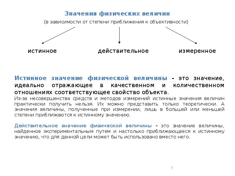 Физическая величина в метрологии