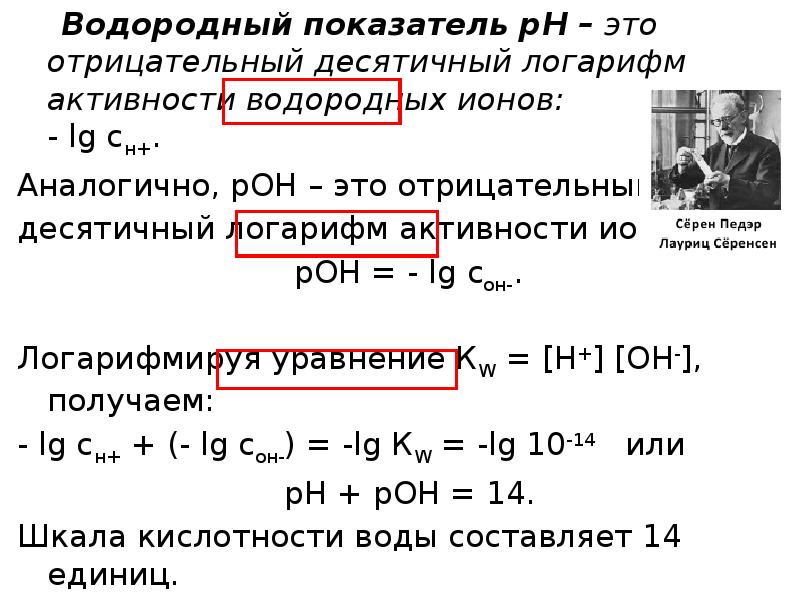 Отрицательный десятичный логарифм