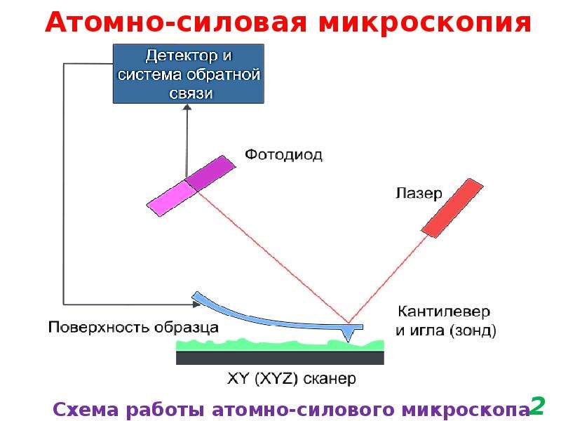 Атомно силовой микроскоп схема