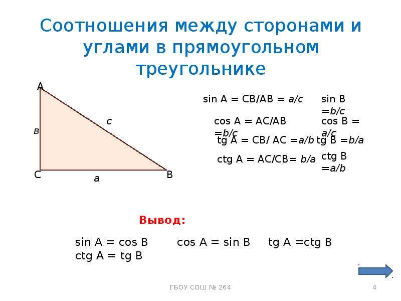 Ctg угла б. Sin угла в прямоугольном треугольнике. Sin,cos прямого угла треугольника. Sin cos TG В треугольнике. Как найти sin b в прямоугольном треугольнике.