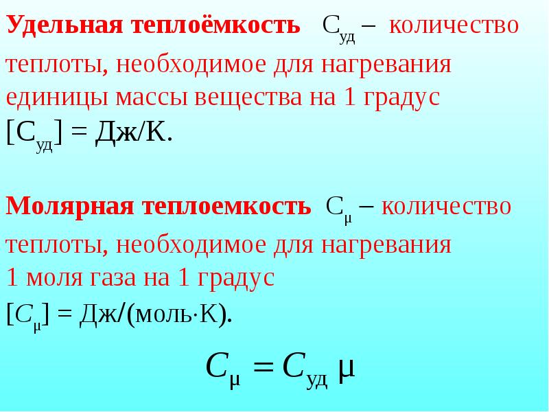 Количество теплоты необходимое для нагревания тела