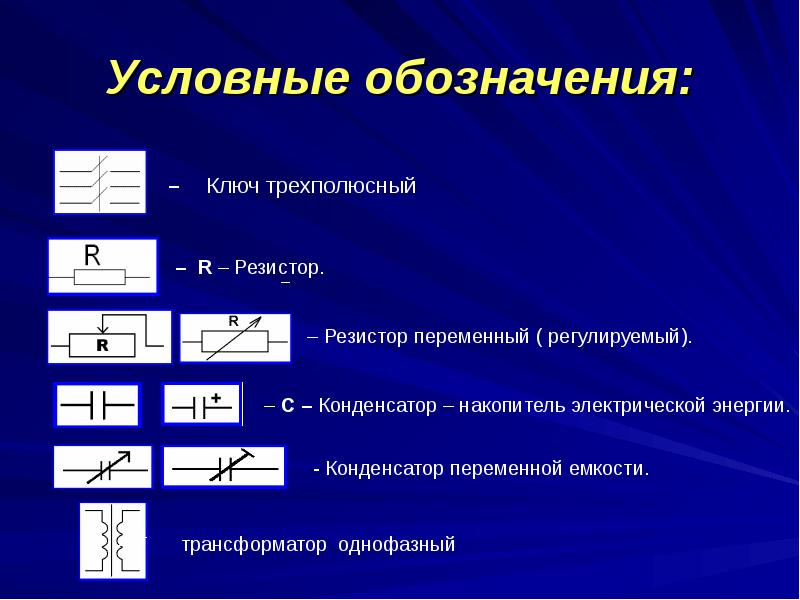 Обозначение работы