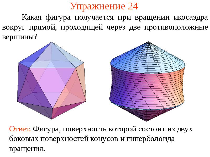 Фигура вращающая. Икосаэдр вращение. Какая фигура получится при вращении. Фигура которая получается при вращении. Группа вращений икосаэдра.