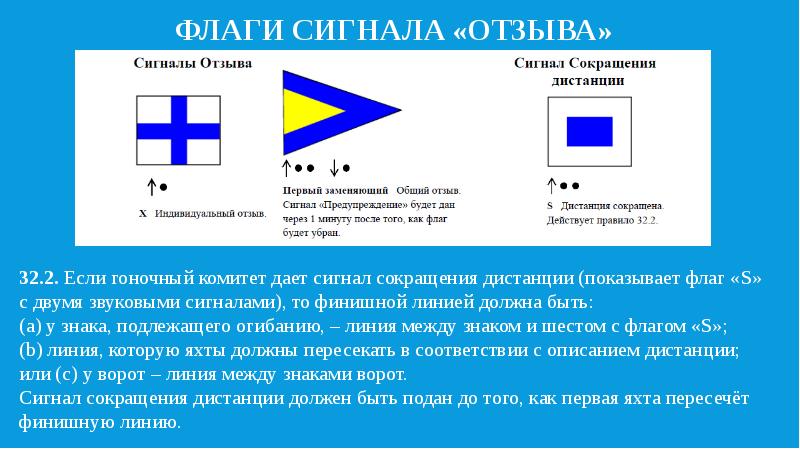 Сигнал какой флажок