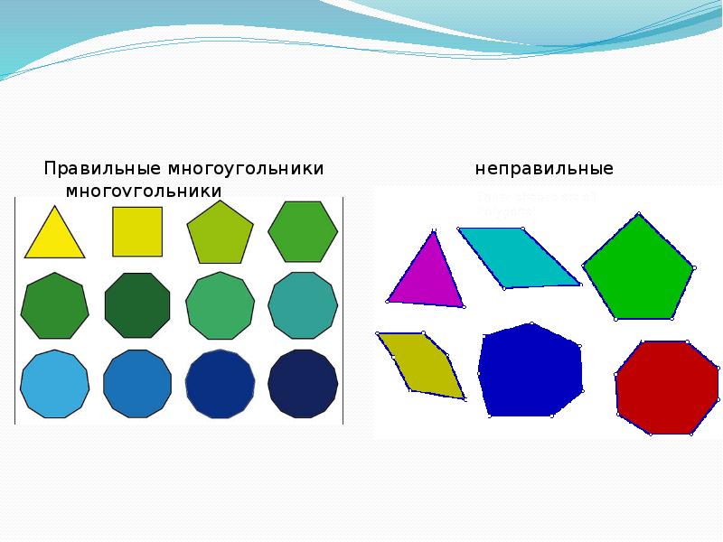 Неправильные многоугольники презентация