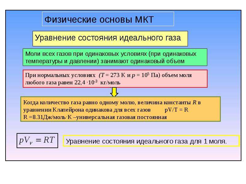 Моль газа при нормальных. Уравнение состояние для одного моля газа. Уравнение состояния для одного моля идеального газа. Уравнение состояния идеального газа и реального газа. Уравнение состояния жидкости.