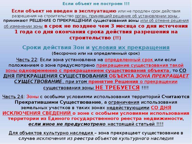 Особые условия использования. Решение об установлении зоны с особыми условиями. Объекты для установления зон с особыми условиями использования. Минимальный срок действия ЗК. Определение режима использования территории.