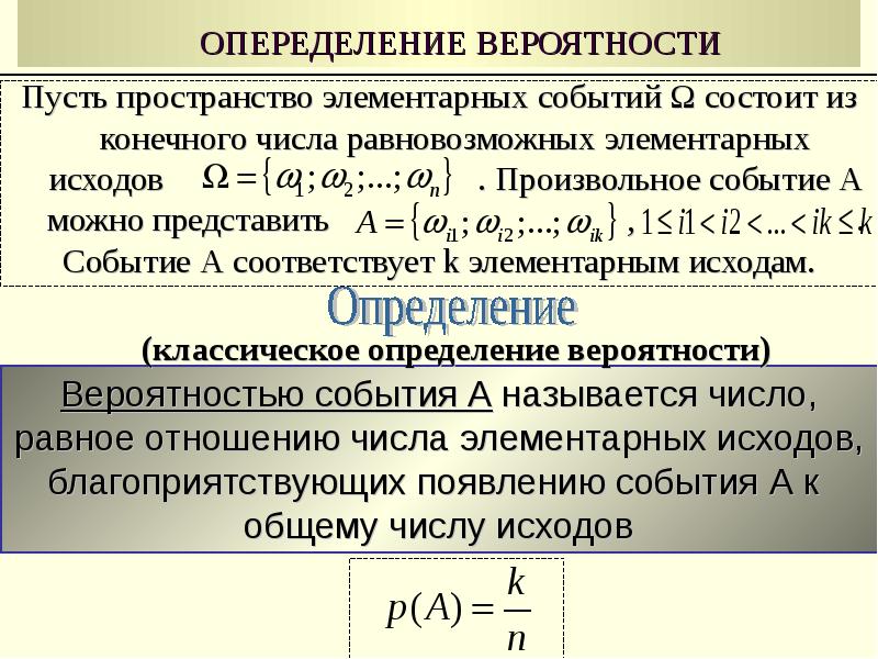 Теория вероятности программы