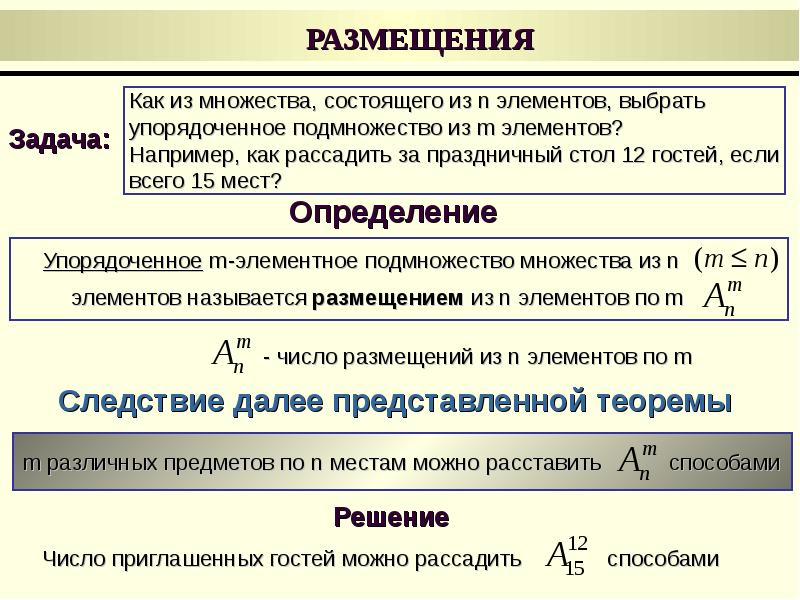 Множество и подмножество вероятность и статистика