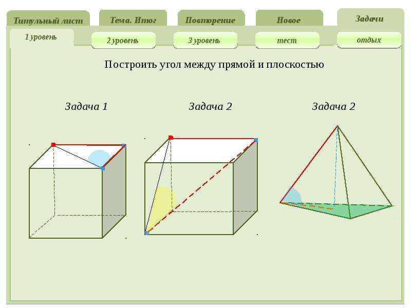 Проекция прямого угла на плоскость. Алгоритм построения проекции прямой на плоскость. Алгоритм построения углов между прямыми.