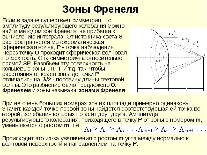 Амплитуда результирующего колебания. Метод зон Френеля амплитуда. Задачи на площадь зоны Френеля. Дифракция Френеля метод зон задачи. Амплитуда колебаний зон Френеля.