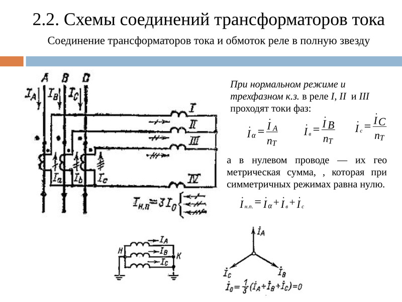 Трансформаторы тока в схемах релейной защиты