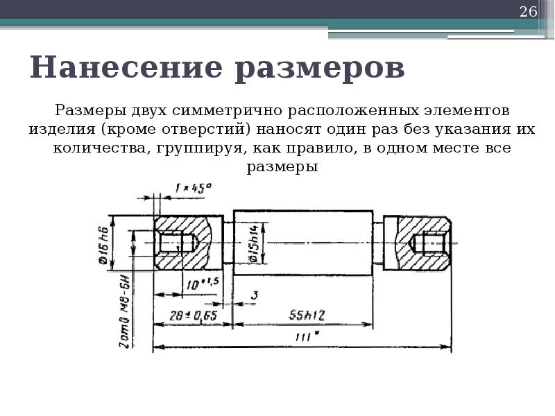 Количество мест на чертеже гост