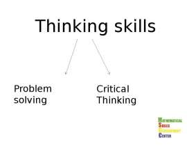 Thinking skills