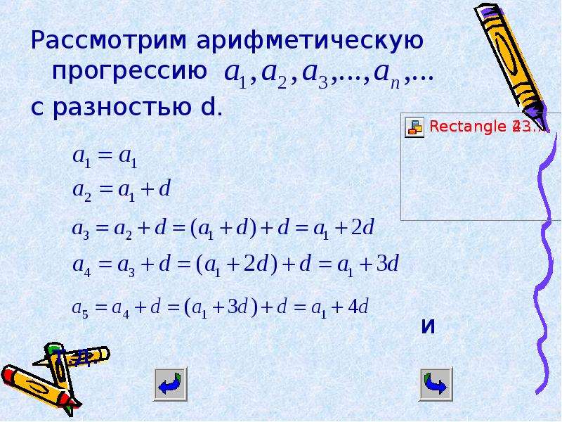 1 арифметическая прогрессия найдите разность прогрессии