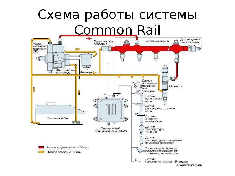 Схема коммон рейл дизель