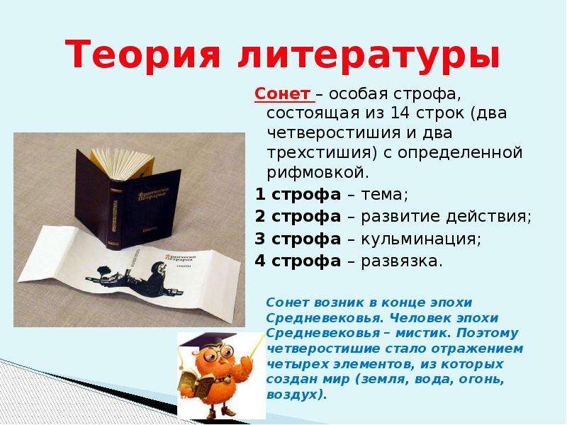 Схема рифмовки английского сонета