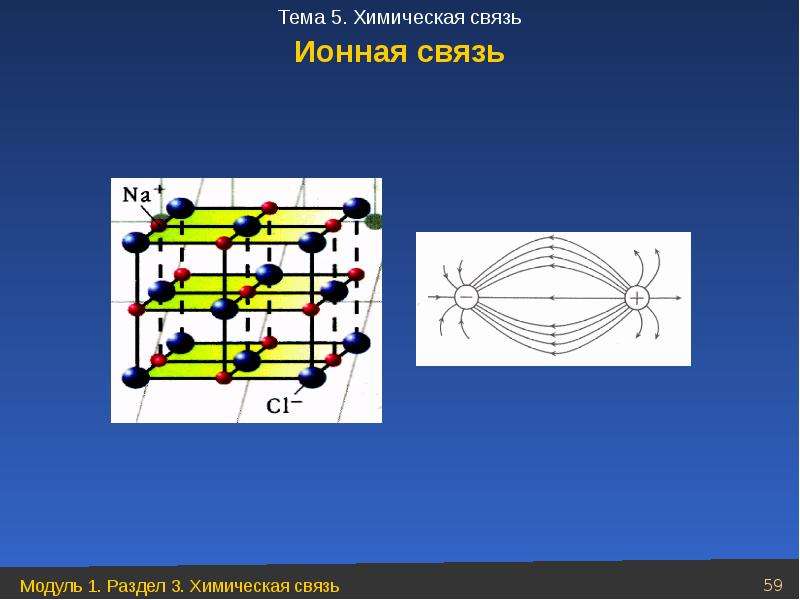 Кон связь ионная.