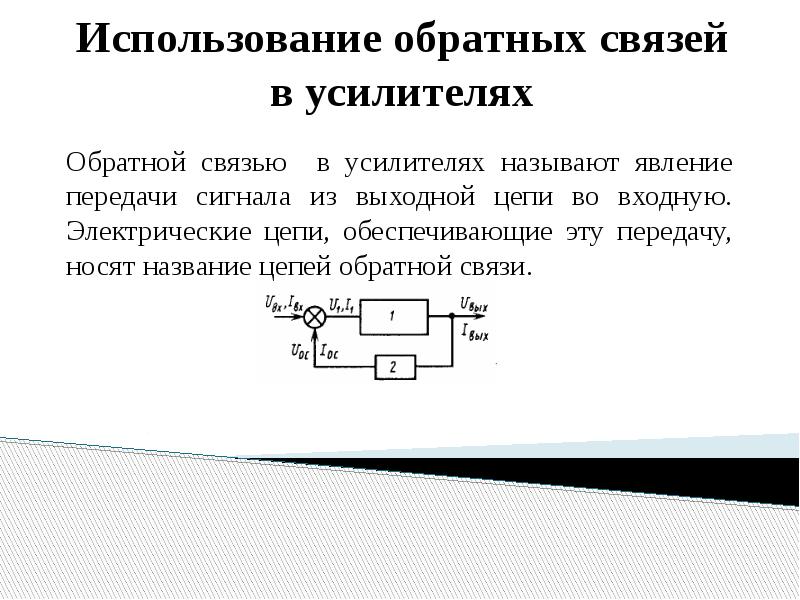 Электронные усилители презентация