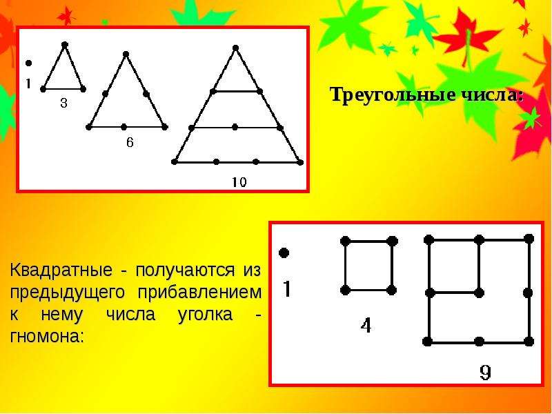 Треугольное число это. Квадратные и треугольные числа. Треугольные квадратные прямоугольные числа. Квадратные числа треугольные числа. Что такое треугольные числа в математике.