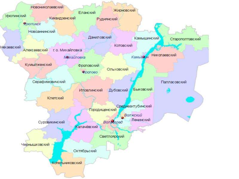 Волгоградская область какие районы. Карта Волгоградской области. Карта Волгоградской области по районам. Карта Волгоградской области с районами. Карта Жирновского района Волгоградской области подробная.