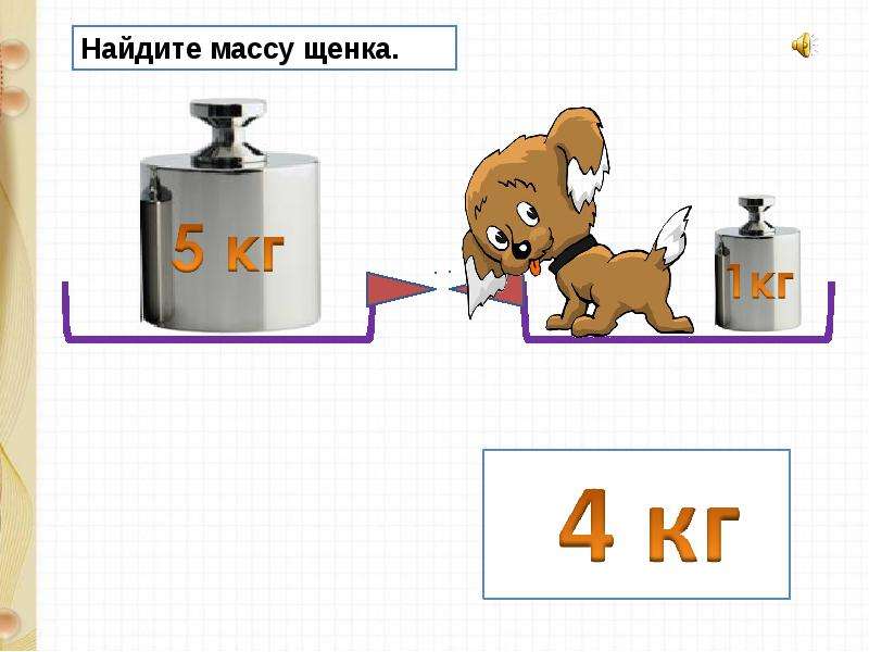 Задачи на нахождение массы 4 класс. Найдите массу щенка. Рассмотри рисунок и Найди массу щенка. Масса одного щенка и одного. Найди массу телефона.