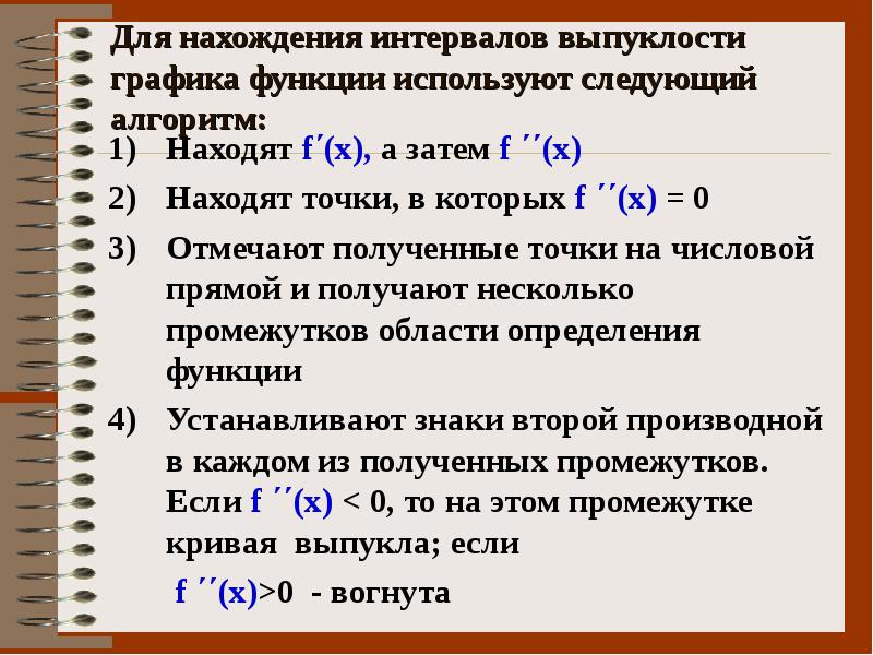 Применение производной к построению графиков функций презентация