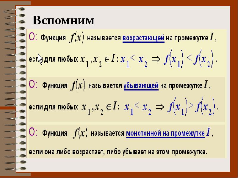 Применение производной к исследованию функции презентация 10 класс мордкович