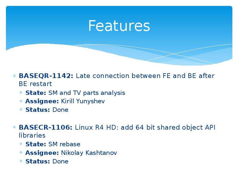 Presentation results. Assignee перевод.