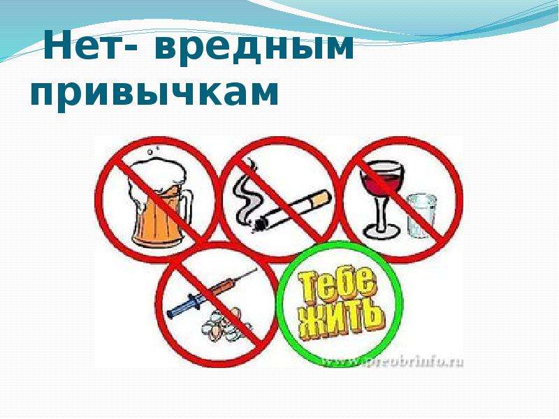 Жизнь без вредных привычек презентация