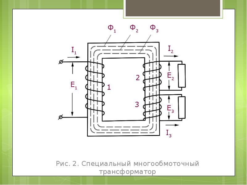 Схема многообмоточного трансформатора