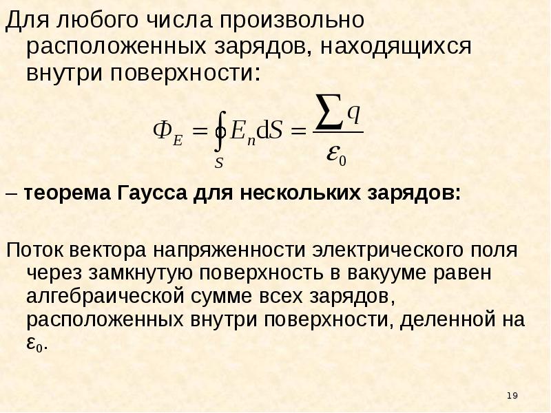 Теорема остроградского гаусса