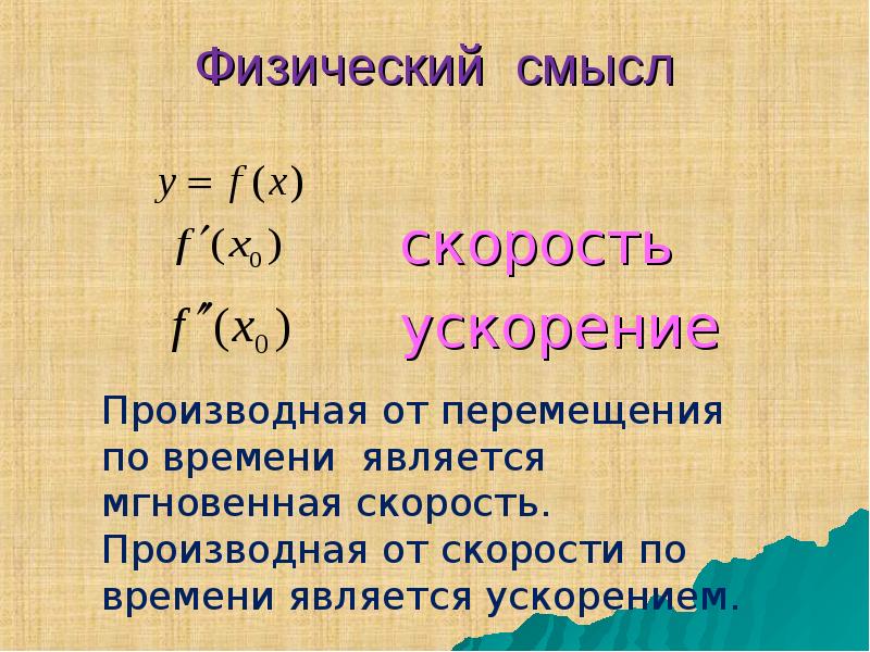 Производная скорости. Производная от скорости по времени. Скорость производная пути. Производная скорости от времени.