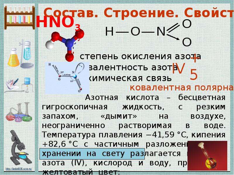 Дайте характеристику азотистой кислоты по плану формула наличие кислорода основность растворимость