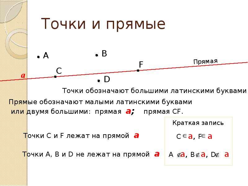 Математика 5 класс точка прямая отрезок луч